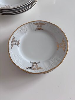 Zestaw porcelanowy Bernadotte – Thun – relief barokowy ze zł - 6