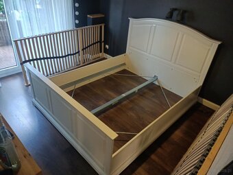 Sypialnia Łóżko + 2 szafki nocne IKEA - 6