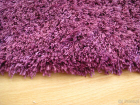 Czysty, puszysty dywan shaggy, fioletowy 70 x 130 cm - 6