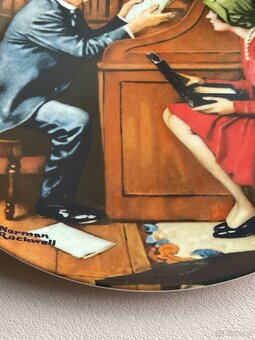 Talerz kolekcjonerski Norman Rockwell vintage ozdoba 1986 - 6