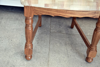 krzesła dębowe 6 sztuk - jak nowe - 6