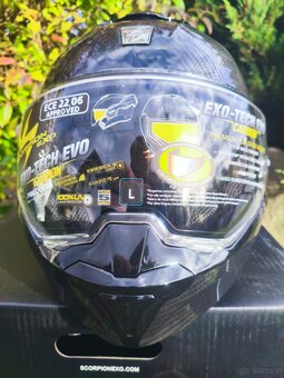 Kask Scorpion Exo Carbon Flip-Up. Różne rozmiary. Nowy - 6