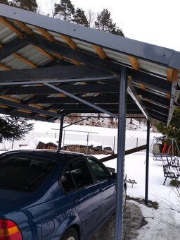 Wiata,altana,carport.Dach dwuspadowy. - 6