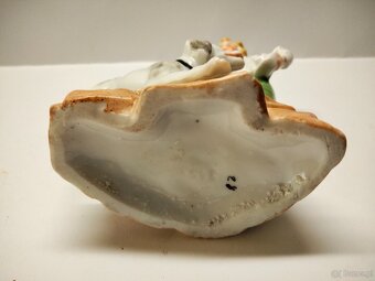 Stara śląska porcelana Suliszów Zofiówka - figura , wazonik. - 6
