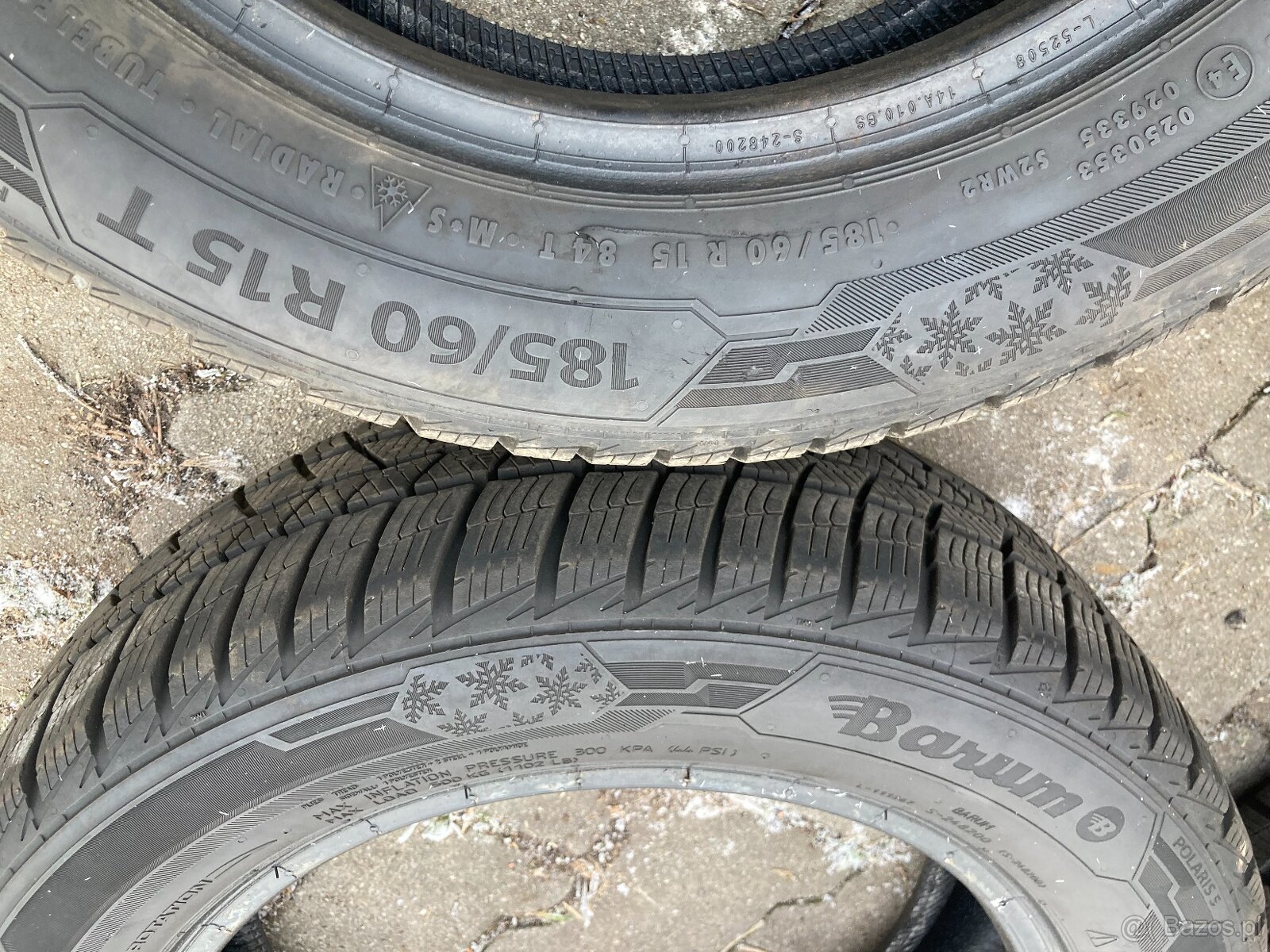 Opony Zimowe rozmiar 185x60x15 - 7