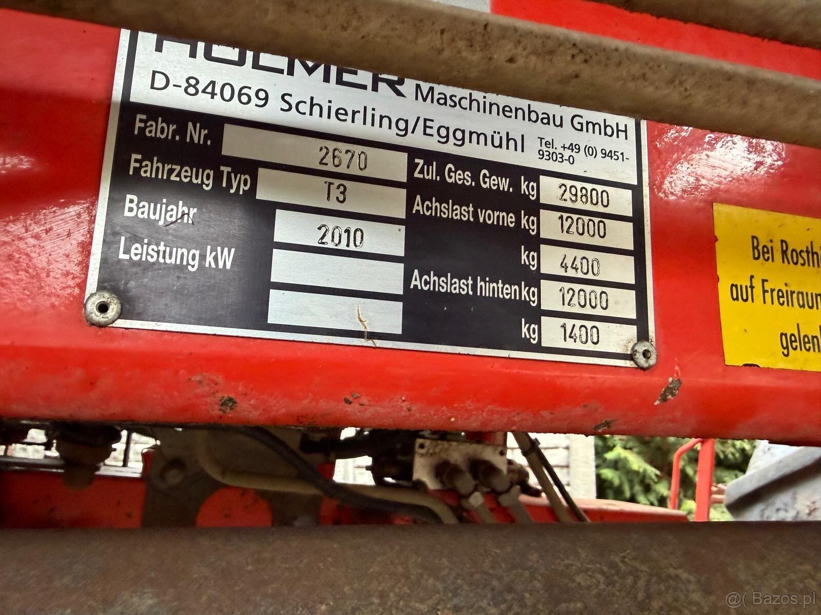 Kombajn do Buraków Holmer TerraDos T3 rok prod. 2010 ,cena 2 - 7