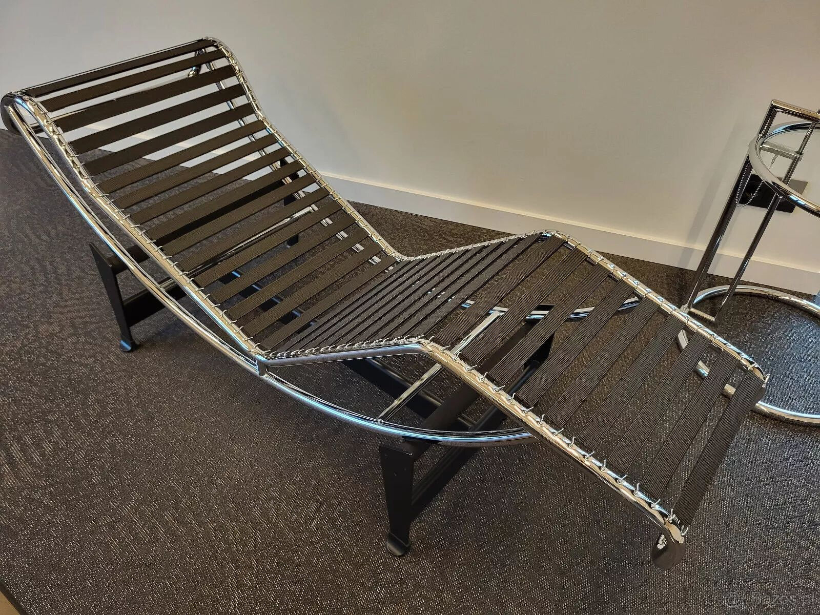 Le Corbusier, CASSINA, LC4, leżanka, skóra, czarna, bardzo d - 7