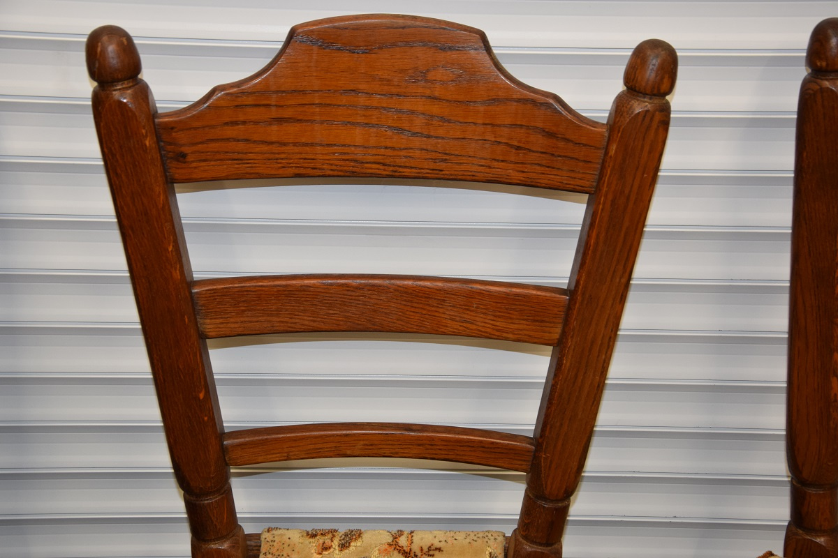 krzesła dębowe 6 sztuk - jak nowe - 7