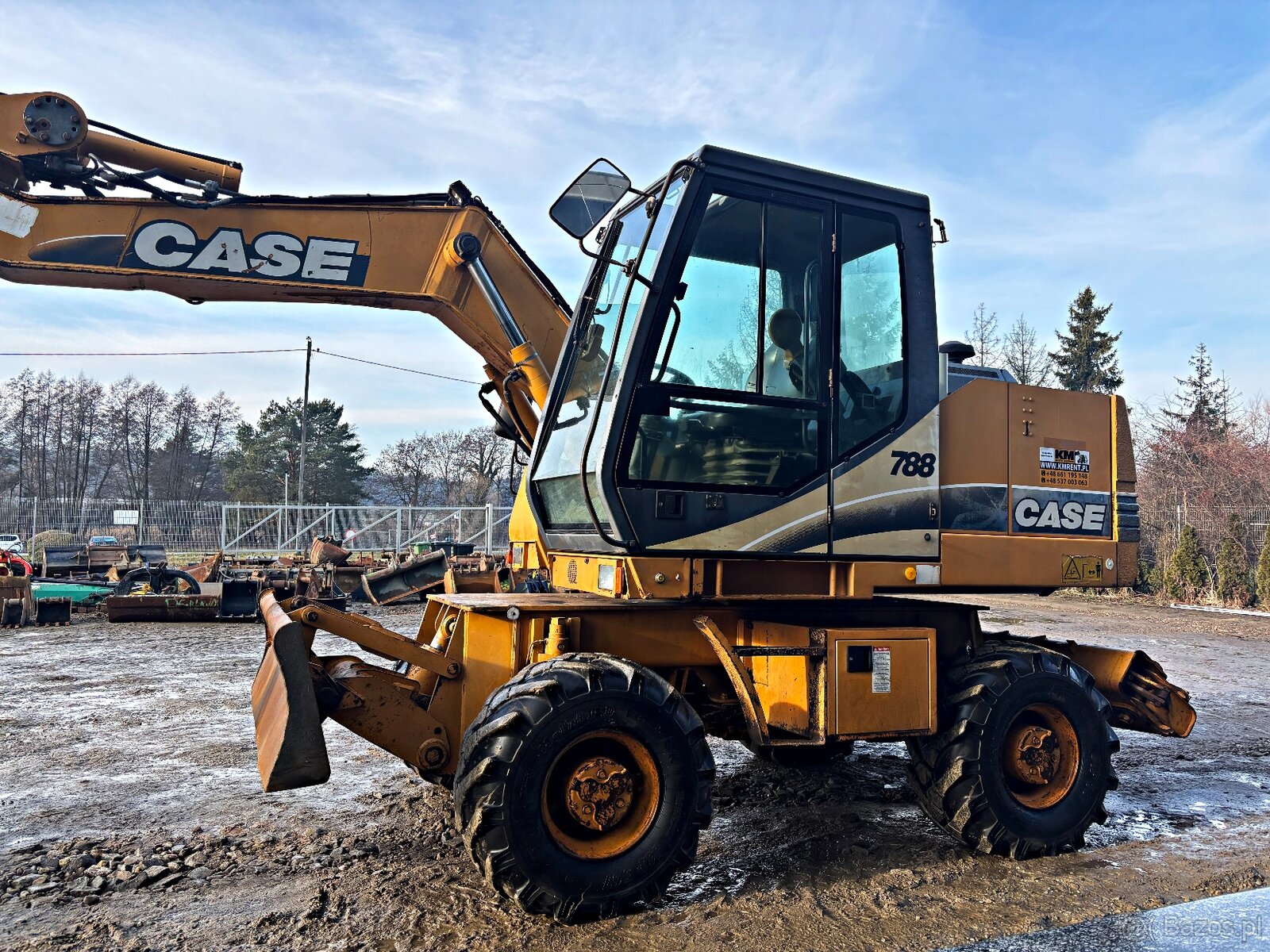 CASE 88-P KOPARKA KOŁOWA 2001R. | KOMATSU VOLVO 160 180 JCB - 7