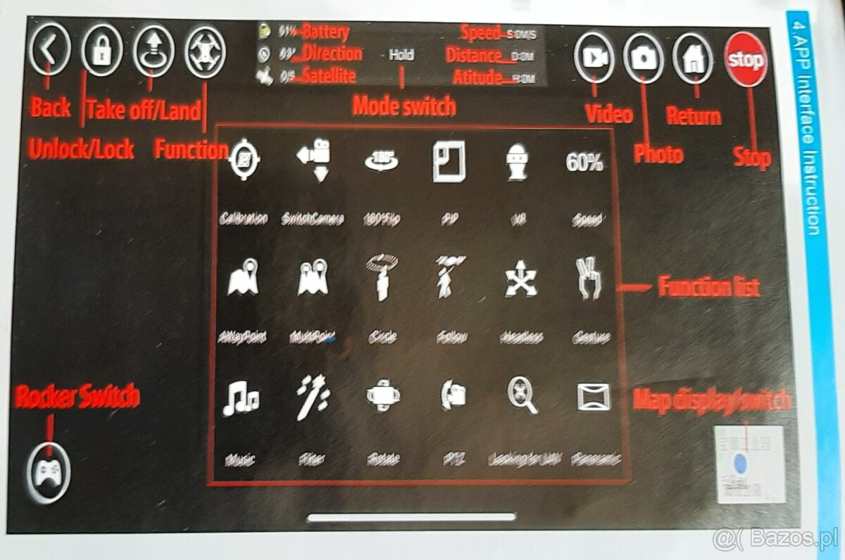 Polecam DRON GPS EPS UAV S 136 4K Full HD Idealnie Nowy - 7