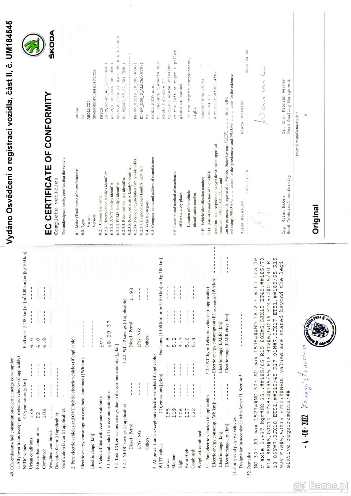 Škoda Fabia IV Style 70 kW benzyna / manual 7 7777 km 2022 - 7