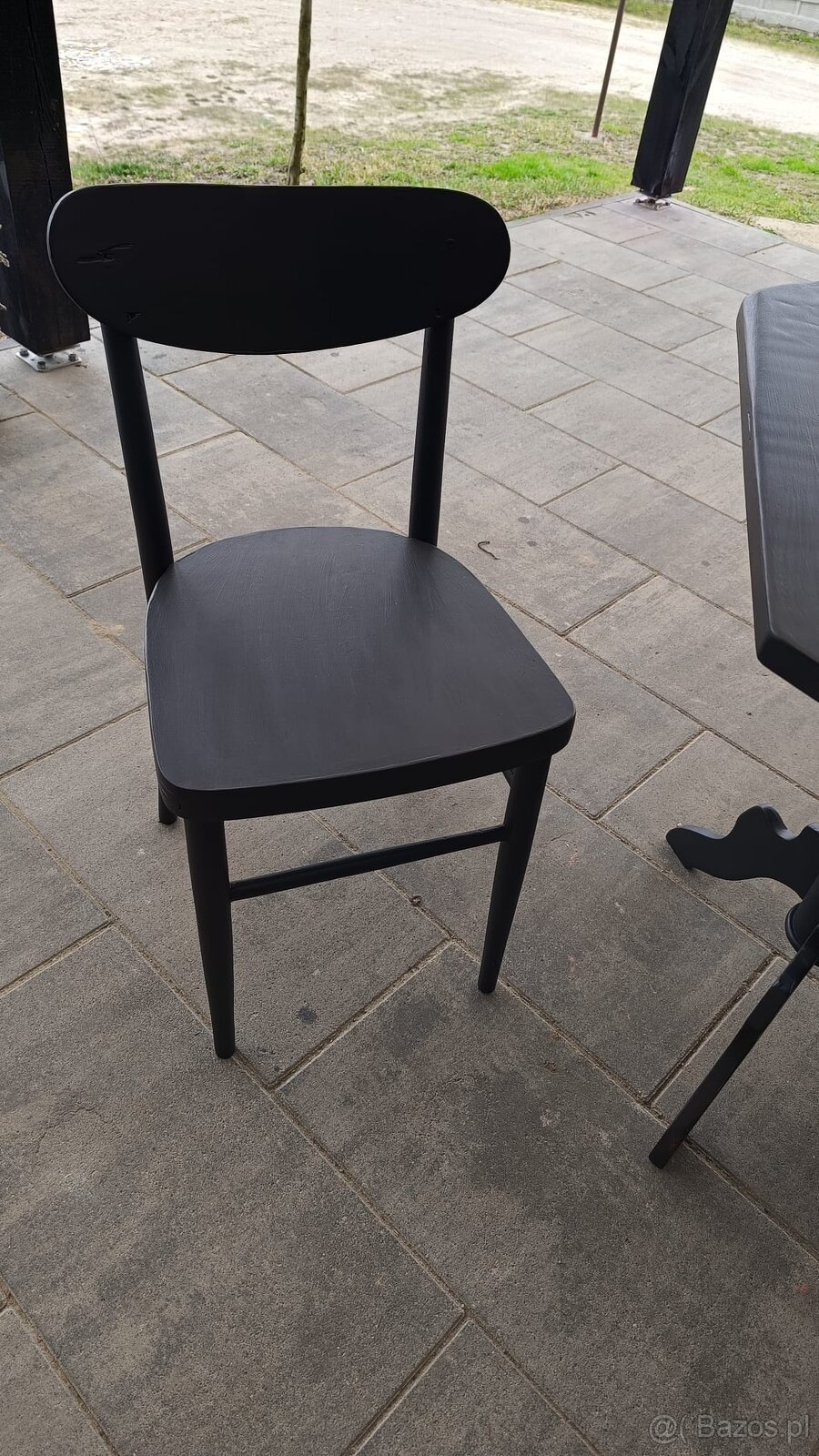 Stolik kawowy plus krzesło PRL - 7