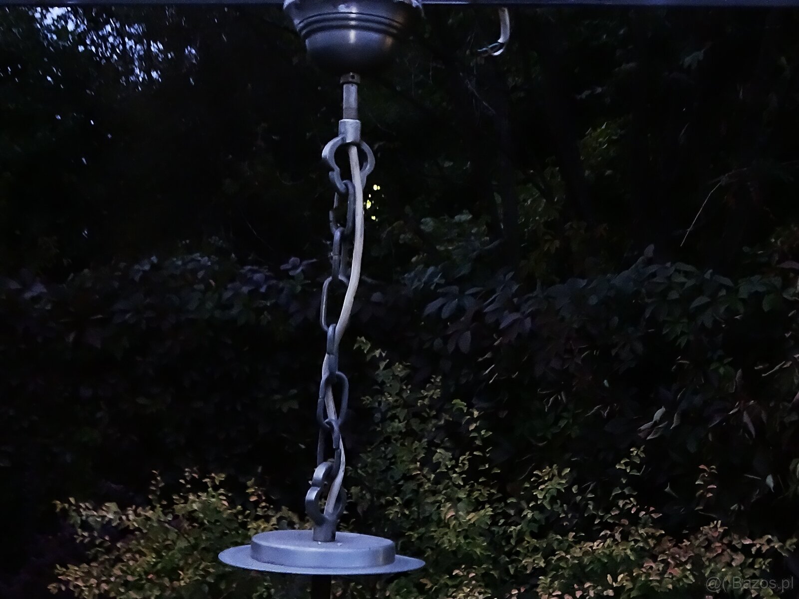 Metalowy wiszący żyrandol świecznikowy z 4 ramionami w stylu - 7