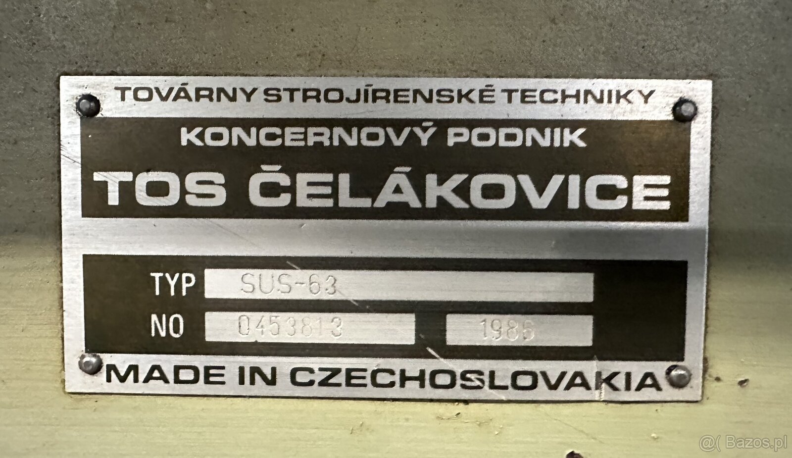 Tokarka kłowa SUS 63 /2750 - 7