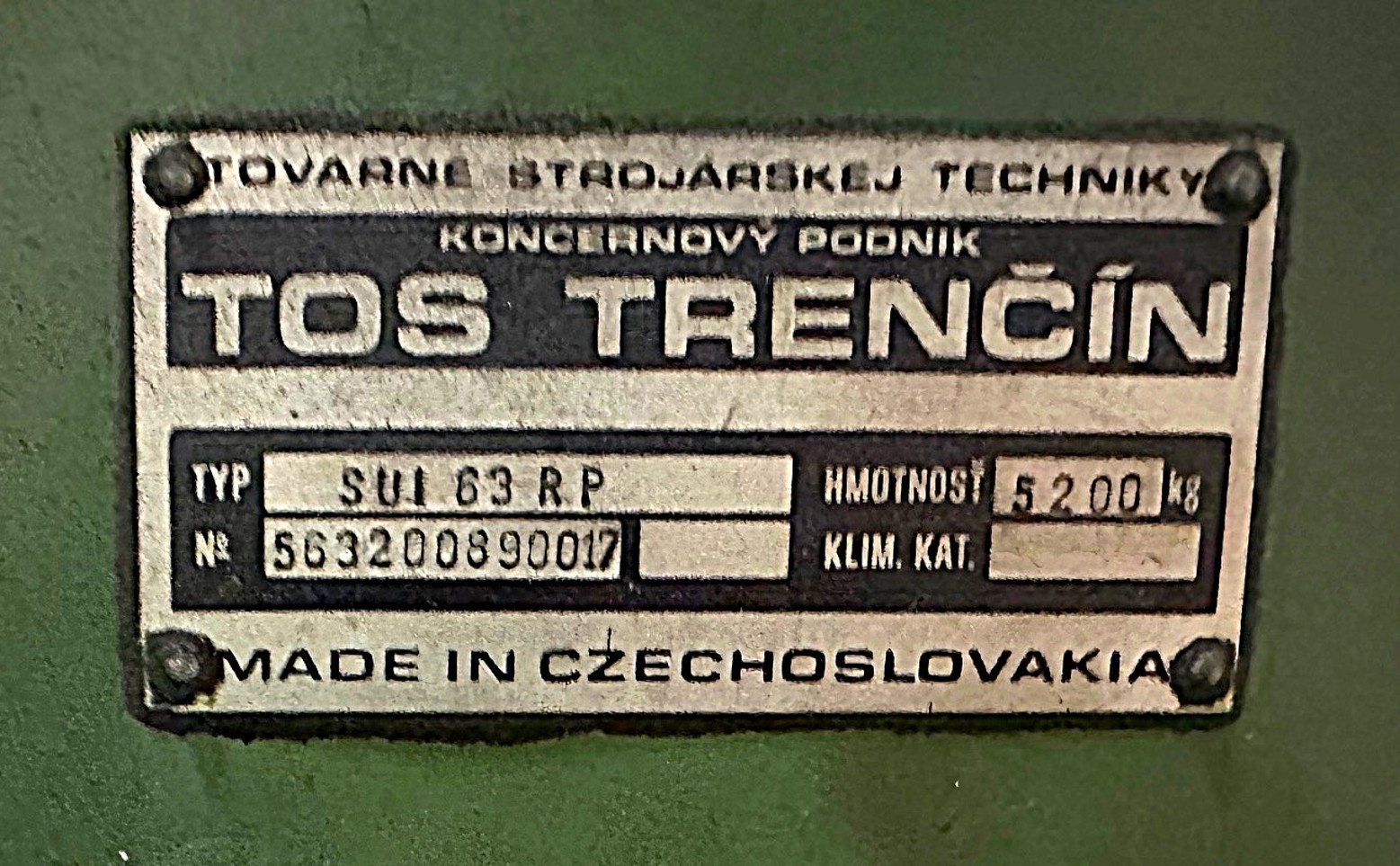 Tokarka kłowa SUI 63 RP / 2000 - 7