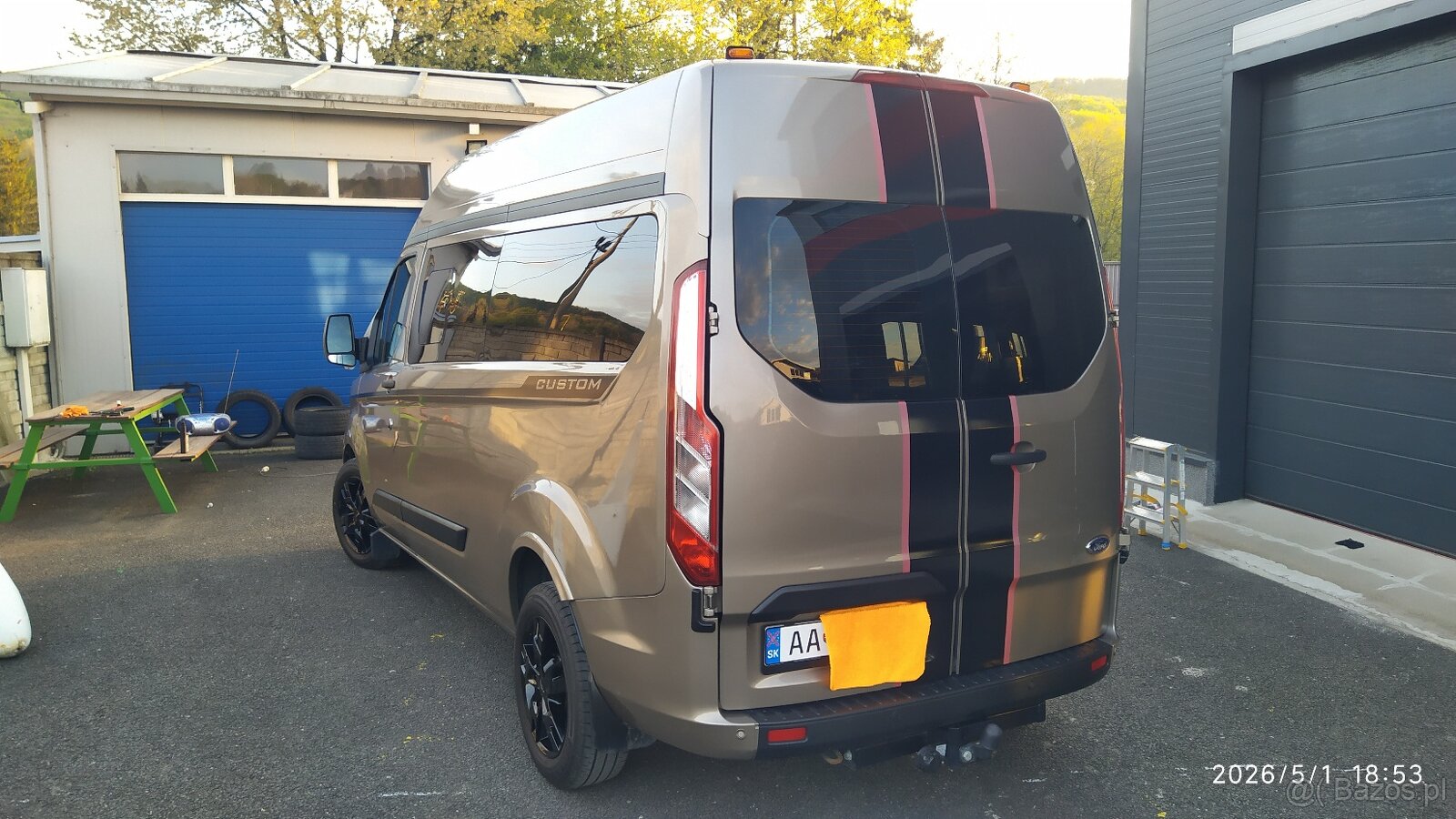 FORD TRANSIT CUSTOM 06/2021, 95tis. km, 9m - 7