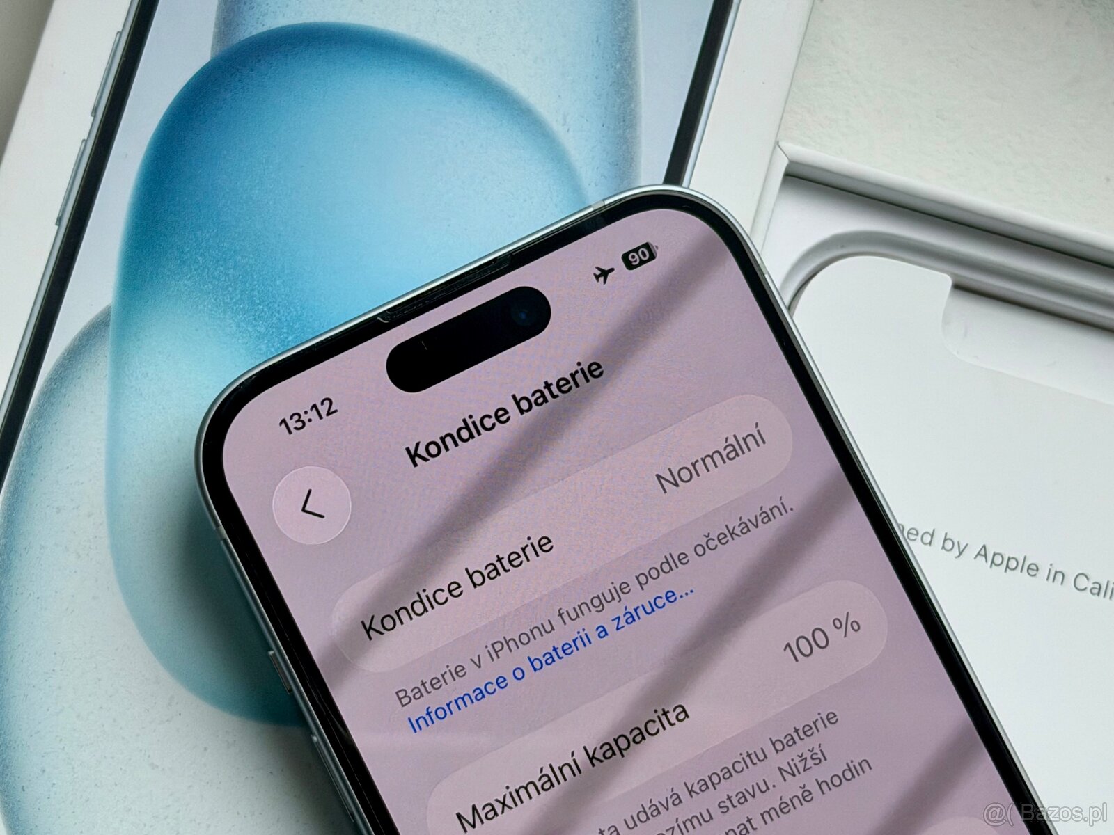 iPhone 15 Blue BATERIA 100% TOP - 7