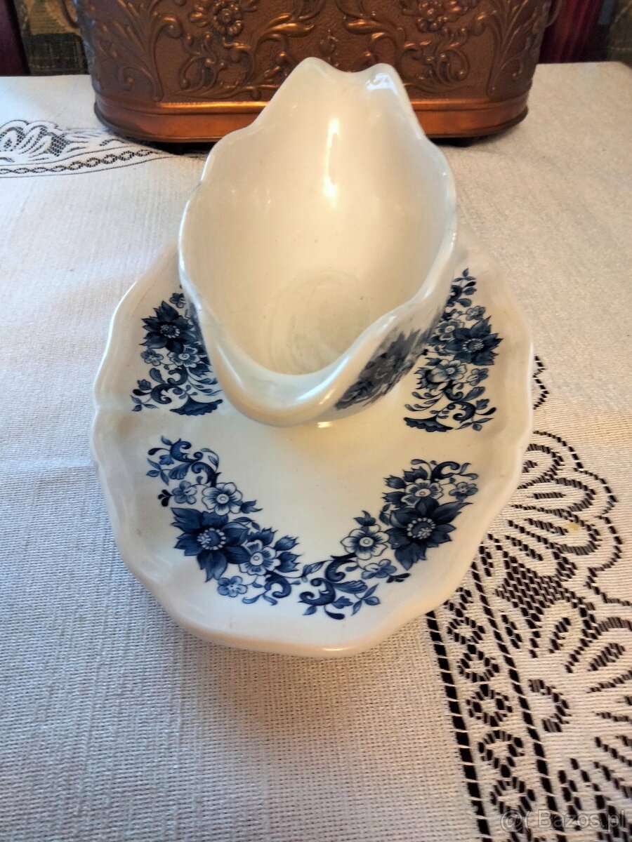 Stara porcelana Francja sygnowana Derby Sarreguemines- sosje - 7