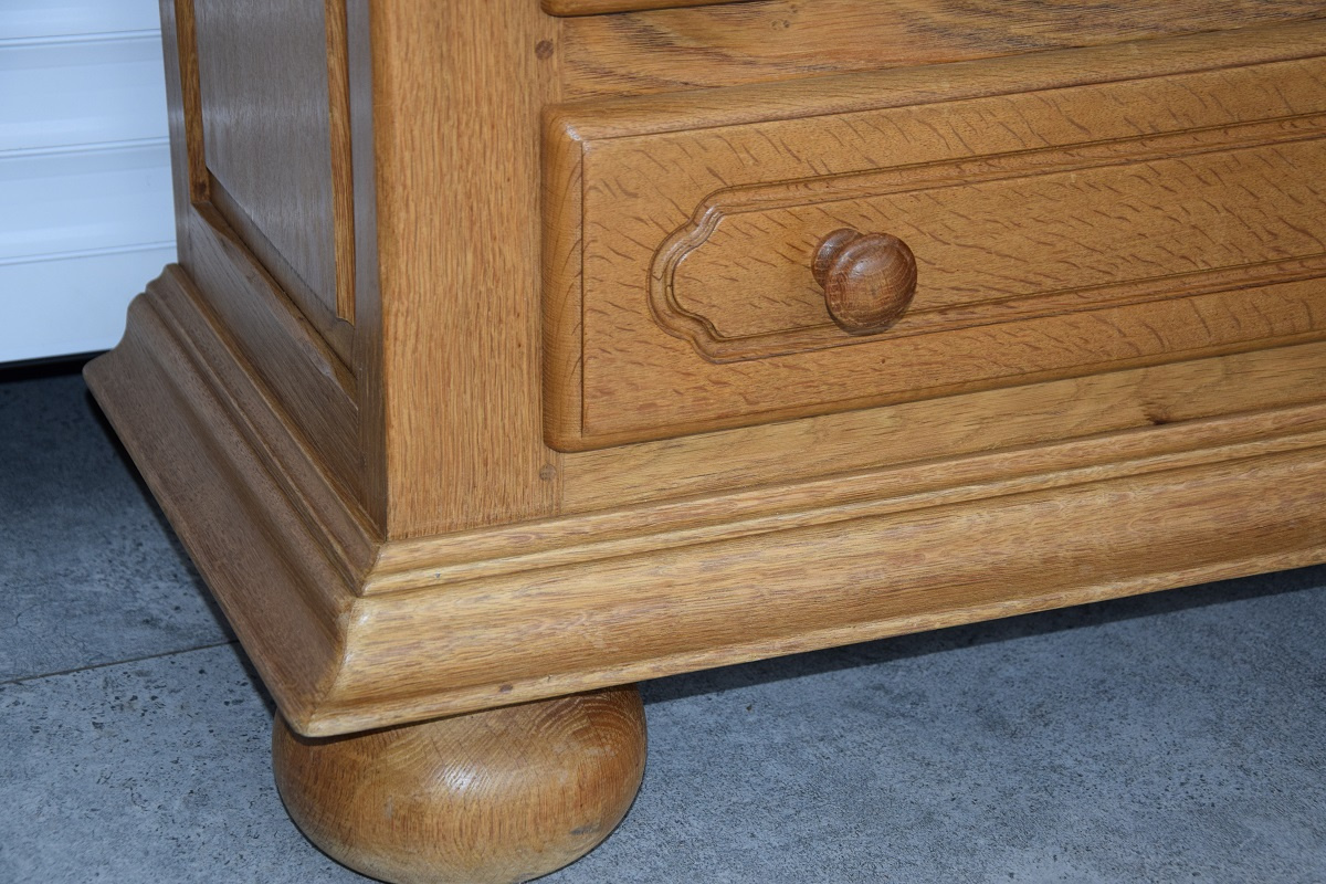 witryna z drewna dębowego - jak nowa - 7