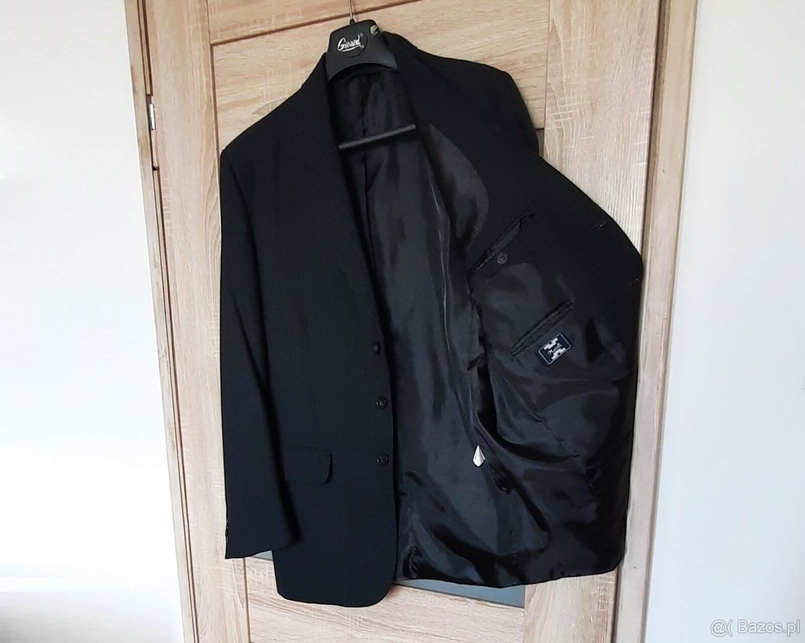 Marynarka, wełna, granat/czerń, na 182 cm - jak nowa - 7