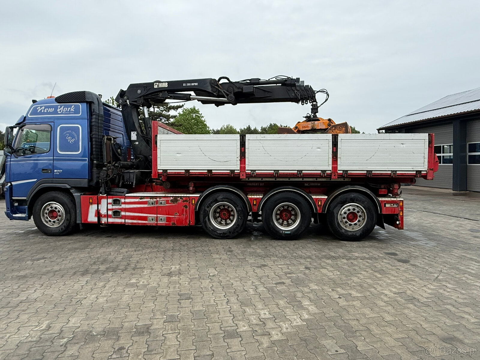 VOLVO FM500 8x4 tridem Hiab XS288-EP5 radio - 7