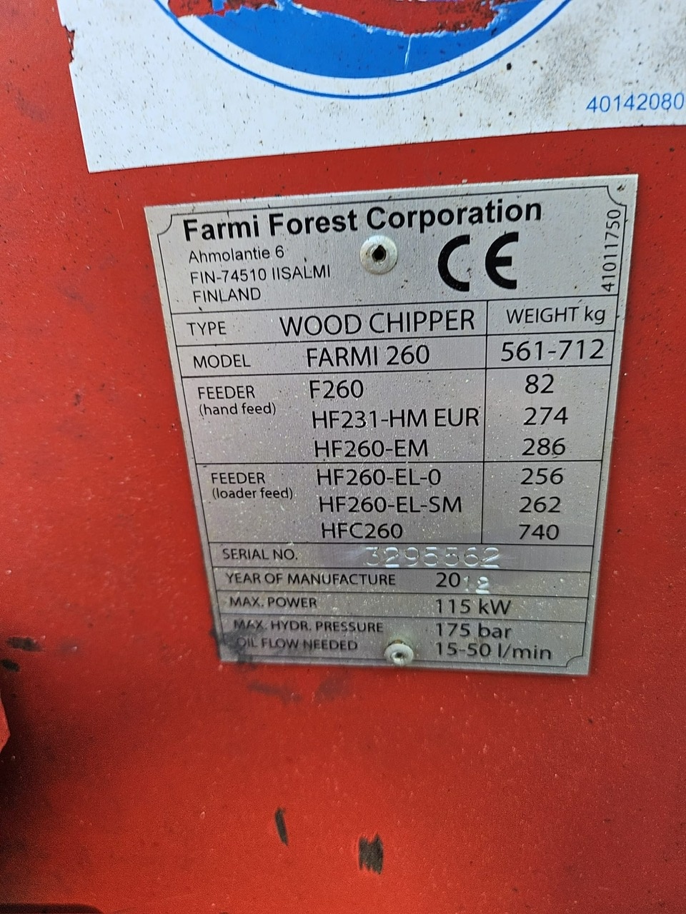 Rębak Farmi CH 260 - 7
