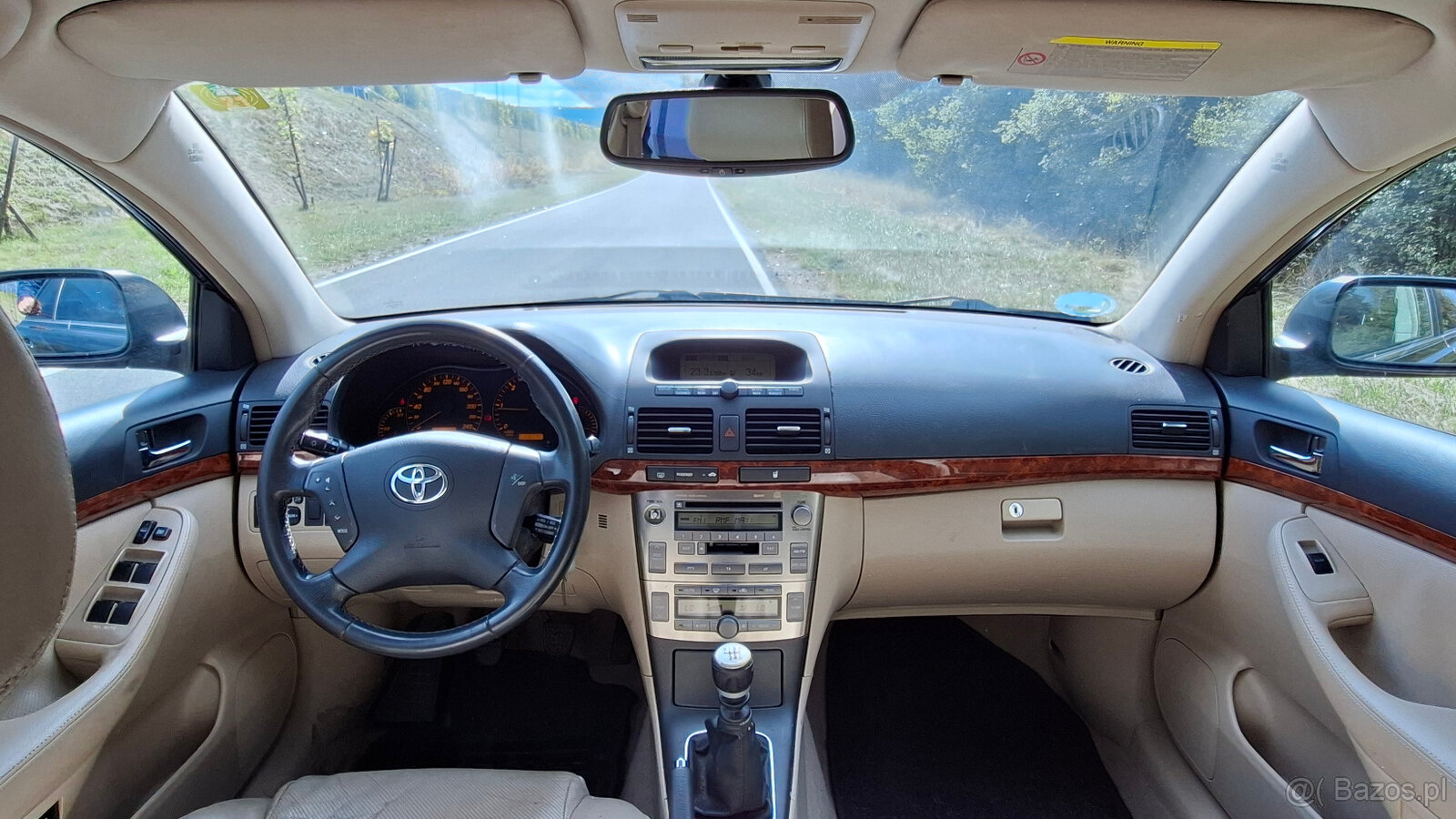 Toyota Avensis II 2.2 D4D 177KM 2005r kombi Xenon Skóry zare - 7
