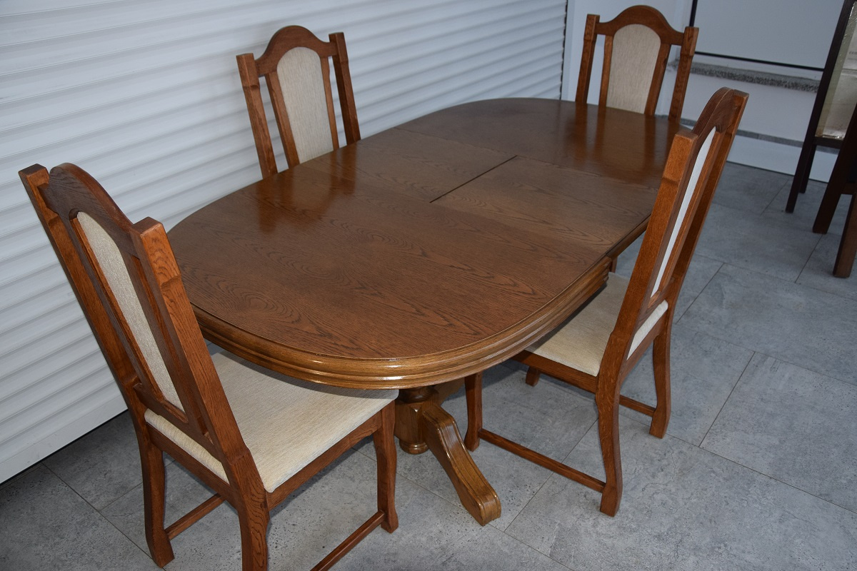 stół rozkładany i 4 krzesła - super stan - 7