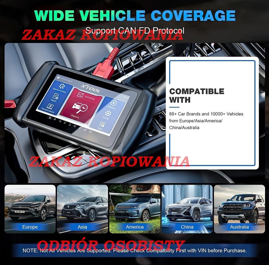 SKANER DIAGNOSTYCZNY XTOOL IP616, FULL SYSTEM DIAGNOSTICS - 7