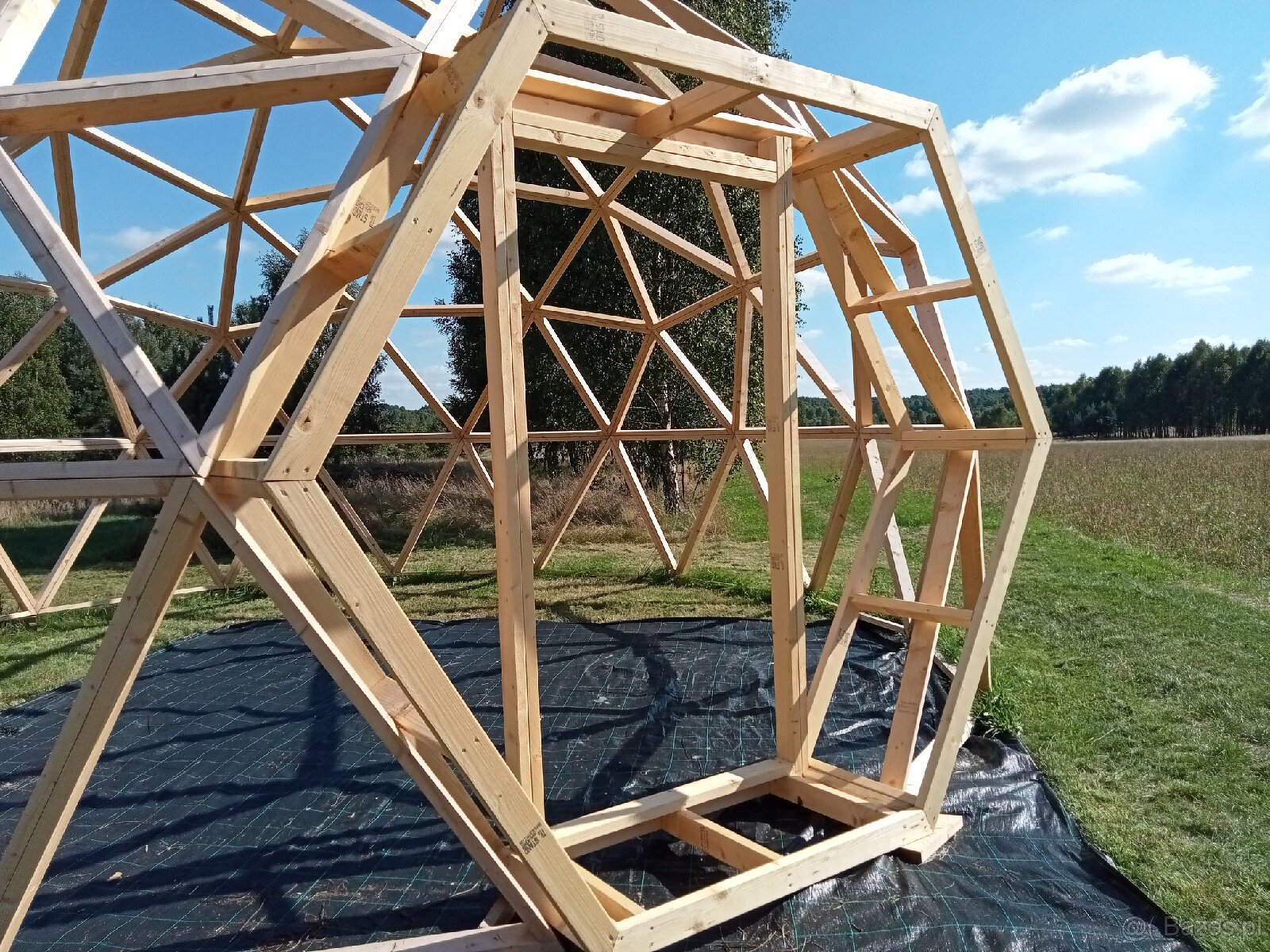 Kopuła geodezyjna 35m2. Glamping - zadaszenia basenu. - 7