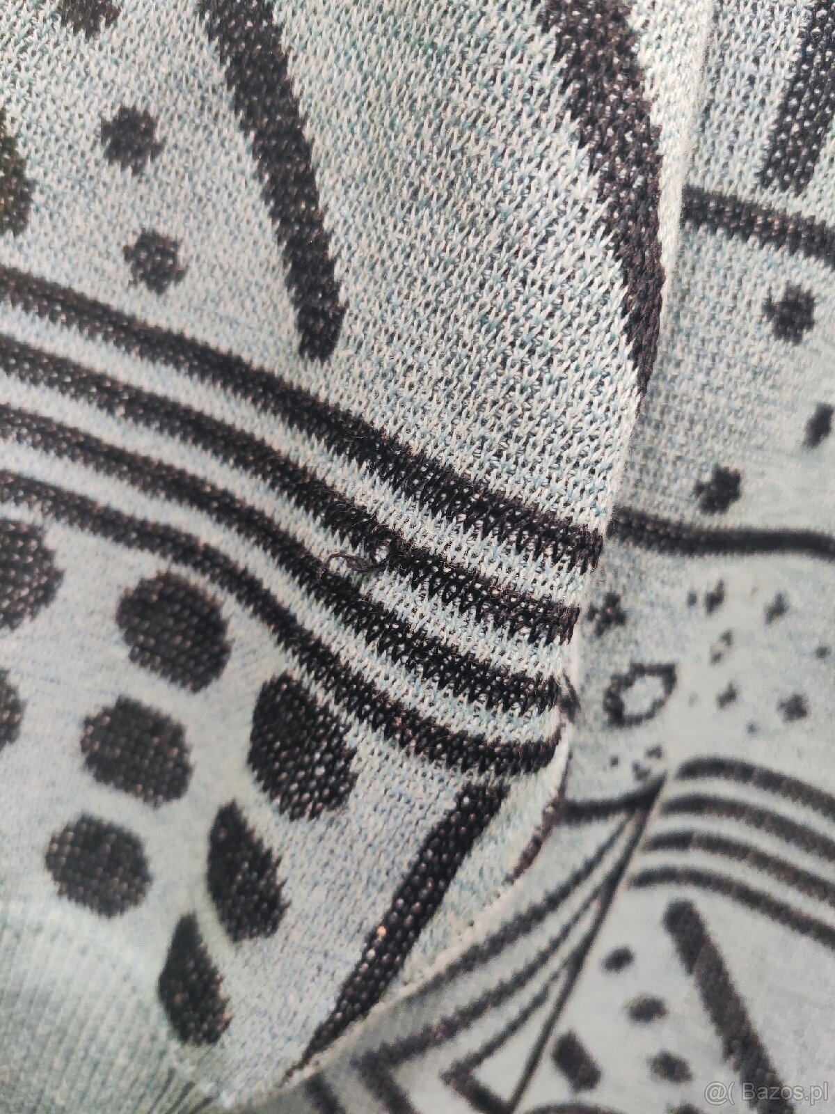 Sweterek miętowy we wzory rozm. L/40 MONDI - 7