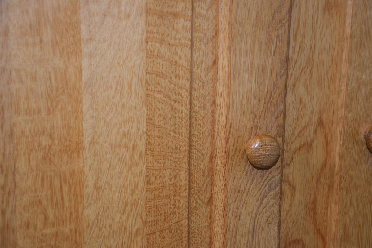 kredens z drewna dębowego - jak nowy - 7