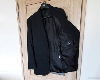 Marynarka, wełna, granat/czerń, na 182 cm - jak nowa - 7