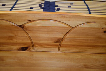 łóżko z materacami z drewna sosnowego - komplet jak nowy - 7