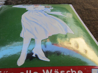 Stary szyld emaliowany Persil, 40x60 cm, w bardzo dobrym sta - 7