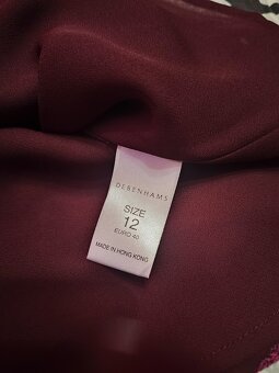 Bluzeczka w aksamitne liście DEBENHAMS rozm. L/40 - 7