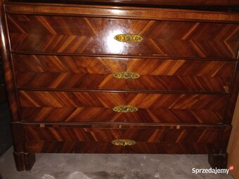 Oryginalna sekretera Biedermeier - 7