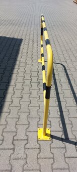 Barierki stalowe ochronne żółto-czarne - 7