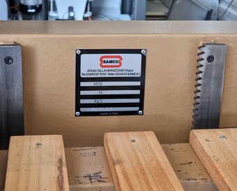Szlifierka długotaśmowa SAMCO SCM elektryczna regulacja stoł - 7