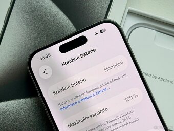 iPhone 15 Pro White Titanium BATERIA 100% TOP - 7