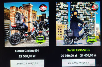 Elektryczny motorower Garelli Ciclone 50cm3+Nowy-FV23% - 7