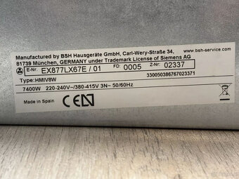 Płyta grzewcza Siemens EX877LX67E 01 80 cm z okapem (indukcj - 7