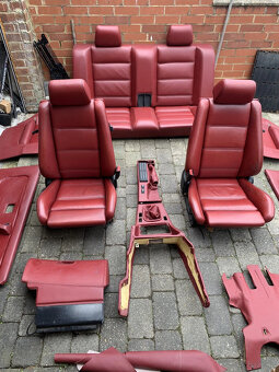 bmw e30 m3 czerwone skórzane wnętrze podgrzewane - 7