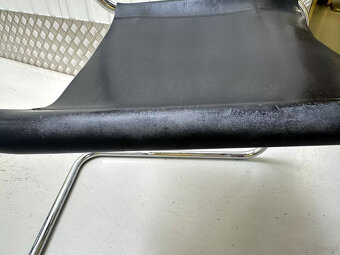 7 x Thonet S33 Cantilever Chair Bauhaus Classic Leather Blac - 7