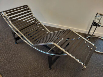 Le Corbusier, CASSINA, LC4, leżanka, skóra, czarna, bardzo d - 7
