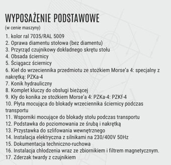 Szlifierka uniwersalna do wałków i otwor. RUP-280B x500 FMT - 7