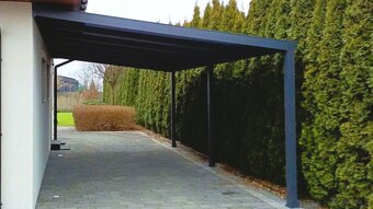 Wiata przyścienna aluminiowy carport na samochód - 7