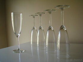 Krystaliczne lampki - kieliszki na wino, szampanówki 5 szt - 7