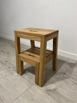 Taboret Dębowy 2w1 Stepoak - 7