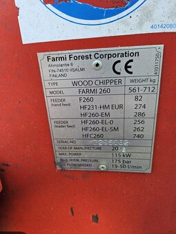 Rębak Farmi CH 260 - 7